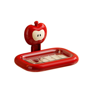 An Zhenya Suction Cup Soap Dish Rectangular Plastic Detachable Drainable For Bathroom Wall Mount - Product Image 2