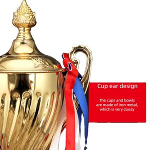 Vente en gros Fabricant <span class=keywords><strong>de</strong></span> trophées en métal doré Coupe <span class=keywords><strong>de</strong></span> compétition <span class=keywords><strong>de</strong></span> réunion sportive scolaire - Product Image 2