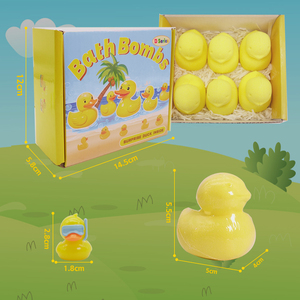 Nhà Máy Bom Tắm Với Cao Su Vịt Đồ Chơi Bong Bóng Bom Tắm Với Vịt Đồ Chơi Spa Tắm FIZZIES Thiết Lập Món Quà Tuyệt vời Thiết Lập Cho Sinh Nhật - Product Image 2