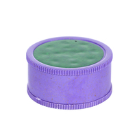 Broyeur en plastique biodégradable à surface concave à 3 couches de 42x21 mm, accessoire de fumage, vente en gros