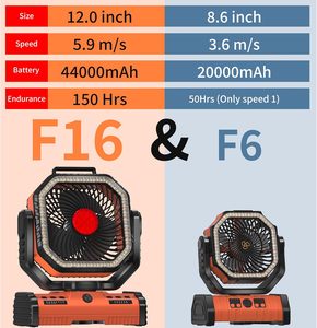 Nuevo Ventilador <span class=keywords><strong>de</strong></span> Camping para Exteriores <span class=keywords><strong>de</strong></span> 12 Pulgadas, Ventilador Recargable con Baterí<span class=keywords><strong>a</strong></span> <span class=keywords><strong>de</strong></span> 40000 mAh, con Iluminación RGB, Ventilador Portátil USB para Tienda <span class=keywords><strong>de</strong></span> Campañ<span class=keywords><strong>a</strong></span> - Product Image 2