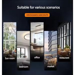 Película de Ventana Reflectante Unidireccional Moderna para Exteriores, Venta al Por Mayor de Fábrica, Película de Privacidad para Edificios, PET, Rechazo de Calor, Aislamiento, Tinte para Vidrio - Product Image 4
