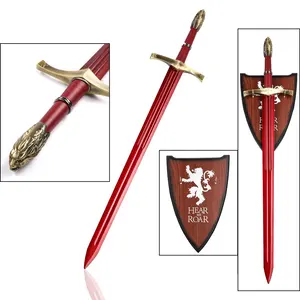 Pedang Game of Thrones senjata Brienne Oathkeeper replika pisau merah