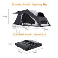 Tenda Atap Mobil Otomatis ADA OVERLAND ABS Hardshell untuk Keluarga, Tenda Camping Mobil Tahan Air untuk Perlengkapan Luar Ruangan