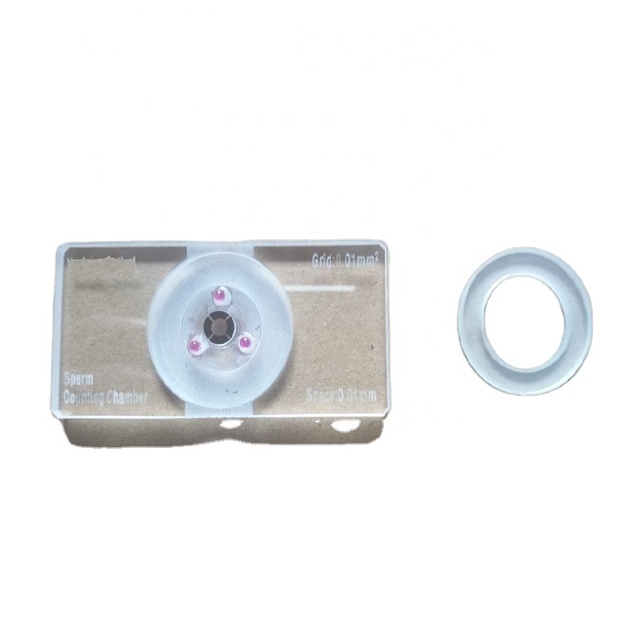 Sperm Count Chamber Ruby Sperm Counting Chamber for Laboratory Use Sperm Counting Slide with Ruby