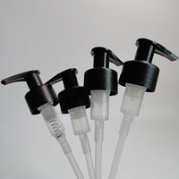 Pompe distributrice de lotion noire mate 28/410 à ouverture libre avec tête de verrouillage pour bouteilles de savon et de shampoing 2cc