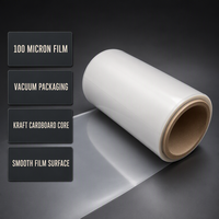 Film en rouleau de nylon laminé translucide de qualité alimentaire 100 microns pour emballage souple, scellage, résistant aux perforations, basse température