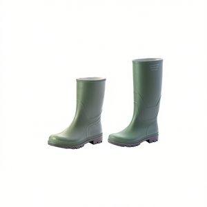 Botas de Lluvia de PVC Verde Ttake, Modelo 41 Tronchetto con Suela Negra - Product Image 2
