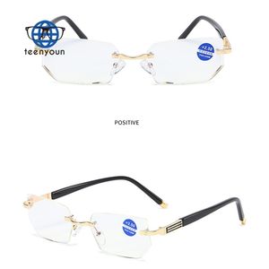 Teenyoun Vintage personalizado sin montura gafas de <span class=keywords><strong>presbicia</strong></span> Retro lectores gafas de lectura Bloqueo de luz azul para hombres 2024 al por mayor - Product Image 6