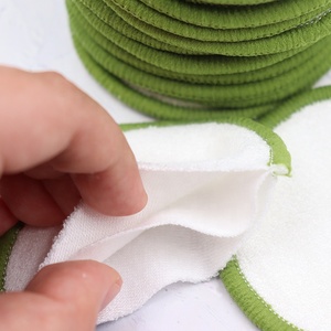 Tampons démaquillants lavables en coton <span class=keywords><strong>bambou</strong></span> pour le visage, tampons démaquillants en microfibre biologique réutilisables - Product Image 3
