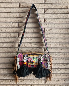 SHREE RADHA GOVIND EXPORTS Vintage Ethnic Banjara Cotton Clutch <b>Bag</b> with Button Closure-Lightweight Foldable for Women - Product Image 1