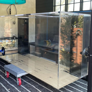 ถังปลาอะคริลิกแบบมีสไตล์ออกแบบได้ตามต้องการตู้ปลาพลาสติกทนทานสำหรับการใช้น้ำในบ่อเลี้ยงปลา - Product Image 2