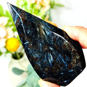 Ornement en cristal d'astrophyllite en gros, gravé et teinté feu d'artifice, pour la guérison, l'artisanat, le Feng Shui, l'art, la décoration et les objets de collection - Product Image 3