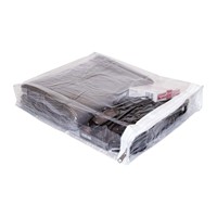 Sac d'emballage personnalisé en PVC transparent pour draps de lit avec poignées en corde et # 3 sacs de rangement transparents en vinyle avec fermeture éclair en nylon pour la literie
