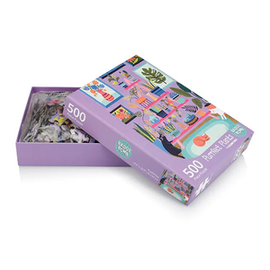Ensemble de puzzle en papier de 500 pièces avec des paysages animaliers vifs, jeu de loisirs familial de haute qualité, jeu de réflexion pour adultes et enfants - Product Image 3