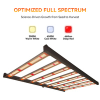 Trilite 400w PPE 2.7 Lampu LED Spektrum Penuh untuk Pertumbuhan Tanaman, IP65, Lampu LED Grow Indoor untuk Hidroponik
