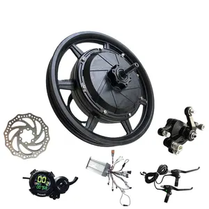 14 Inch 48v60v72V 2000w2500w3000W High Speed 120km/h Brushless Hub Motor Kit With Controller And LCD