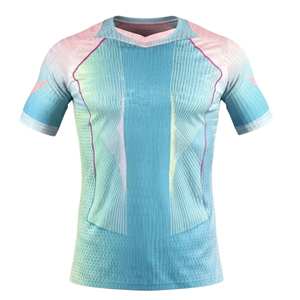 Футболка «Барселона» в винтажном стиле, новый дизайн, сезон 2025/26, персонализированная клубная футбольная форма с индивидуальным номером и именем, спандекс/полиэстер - Product Image 3