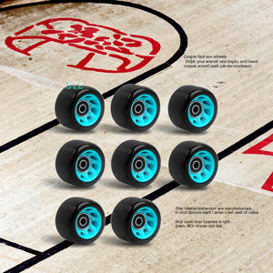 SeeMore 8 pièces intérieur extérieur Quad roues de patin à roulettes pour Roller Derby patinage de <span class=keywords><strong>vitesse</strong></span> 58*32/39mm 82A roues de ligne de remplacement - Product Image 1