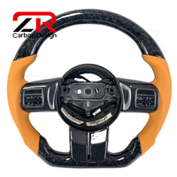 Volante de Fibra de Carbono Forjado para Jeep Wrangler Gladiator Grand Cherokee Patriot Compass JK JL EP SRT 2013-2017