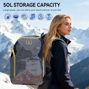 Sac de bottes de <span class=keywords><strong>Ski</strong></span> en plein air 50L sac à dos de voyage de grande capacité pour casque de <span class=keywords><strong>Ski</strong></span> lunettes gants Skis Snowboard et accessoires - Product Image 4