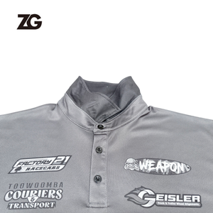 Trova magliette polo da uomo di alta qualità, personalizzate, a due bottoni, sublimate, per team di motociclismo/corse automobilistiche. - Product Image 5