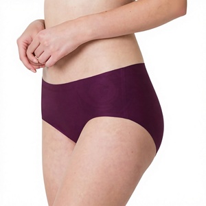 Culottes taille haute pour femmes de qualité supérieure, sous-vêtements respirants sans couture, tissu doux au toucher pour un usage quotidien - Product Image 1