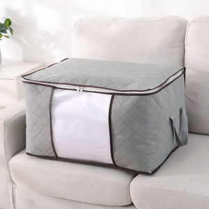 Clothing Organizer Quilt Storage Bag Rectangle Non-Woven Fabric Lightweight Wardrobe Use - Product Image 2