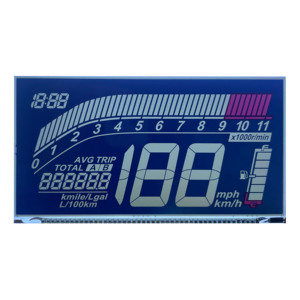 Tùy chỉnh <span class=keywords><strong>7</strong></span> đoạn LCD hiển thị cho xe máy đồng hồ tốc độ phân đoạn LCD hiển thị TN HTN va FSTN Màn hình hiển thị mô-đun - Product Image 1