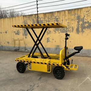 원격 제어 기능이있는 전기 4 륜 플랫 카 | 방폭 디자인 | 공장 운송 카트 | 사용자 정의 색상 - Product Image 5