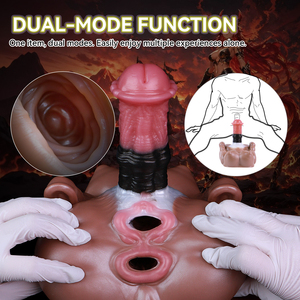 YOCY Fantasy Horse Dildo-buttock, <span class=keywords><strong>Masturbador</strong></span> <span class=keywords><strong>Masculino</strong></span> de Silicona con Vagina de Bolsillo y Masajeador de Próstata, Dildo con Tapón Anal - Product Image 3