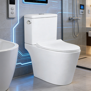 Fabriqué en Chine, facile à nettoyer, surface émaillée, toilette à haute résistance thermique avec réservoir intégré, à prix avantageux - Product Image 3