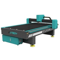 Table de découpe plasma CNC en acier au carbone, robuste, avec table d'eau pour l'aspiration des fumées