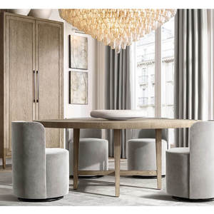 Lustre rond à plusieurs niveaux en verre transparent de 46 pouces pour salon de villa, design minimaliste, salle de banquet d'hôtel, grand lustre en verre fait main - Product Image 5