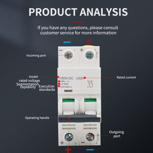 Chmshdg सौर स्विच डीसी सर्किट ब्रेकर आइस60n मास्टर स्विच डीसी बैटरी ब्रेकर500v 1000v Langtong इलेक्ट्रिक - Product Image 5