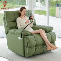Canapé multifonctionnel en tissu moderne, fauteuil inclinable de salon, fauteuil à bascule, espace de première classe, rembourrage en éponge, une place, usage adulte