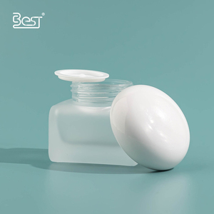 Frascos de Vidrio Redondos Vacíos con Tapa de Rosca <span class=keywords><strong>para</strong></span> Cuidado de la Piel, Limpiador Facial, <span class=keywords><strong>Crema</strong></span> Facial, Mascarilla, Bálsamo Labial, Exfoliante Corporal 50g, Impresión Serigráfica - Product Image 2
