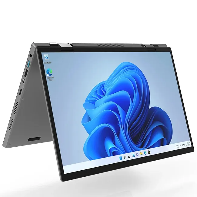 Siêu mỏng yoga kim loại máy tính xách tay 14 inch màn hình cảm ứng Intel 12 N95 có thể gập lại ram16gb 2240*1440 IPS cho văn phòng kinh doanh