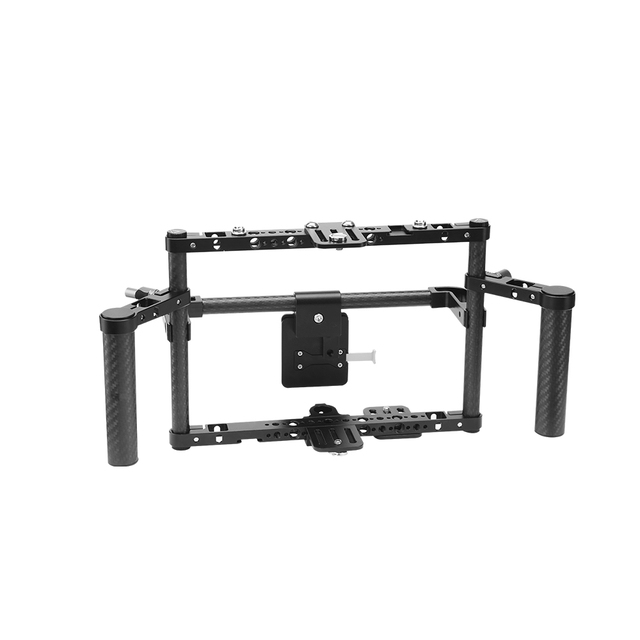 E-IMAGE Q200 Carbon Fiber Director Video Camera Monitor Cage with Adjustable Mounting Plate Free Combination