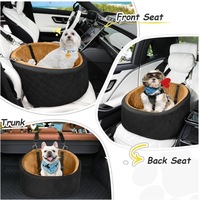 Siège de voiture pour chien de luxe OEM & ODM, écologique, ultra-doux, en tissu 100% coton, motif racing uni, logo personnalisé, lavable à la main, lit pour animaux de compagnie