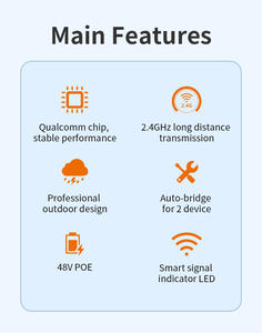 COMFAST Auto Pair Nano Station <span class=keywords><strong>Loco</strong></span> M2 2,4G 2G Outdoor CPE Puente inalámbrico CPE 300Mbps Punto DE ACCESO WiFi Antenas de alta RF - Product Image 5