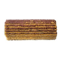 Brosse de ponçage industrielle OEM pour ébavurage, rouleau abrasif en sisal pour le polissage des portes en bois