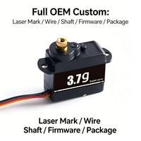 Servomotor Digital de 3.7g con Engranaje Metálico de Alta Precisión 180 °   Actuador OEM Personalizado PWM de 3.7-5V para Brazo Robótico, Mini Cámara PTZ, Automatización