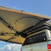 Tente auvent autoportante 270 degrés, cadre en aluminium, protection UV, imperméable, avec éclairage pour SUV