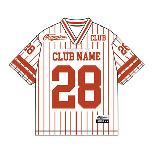 Vintage Pinstripe Mesh Streetwear Oversized V Neck Hip-Hop Sports <strong>Shirt</strong> Custom Red <strong>White</strong> Striped Football Jersey - Product Image 1