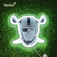 Logo LED personnalisé sans minimum de commande, lumière néon pour l'esprit d'équipe, collier de cheerleading sportif, accessoires pour les fans de football