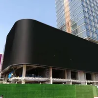 Curved Giant Mesh Big Tv Outside LED Screen Panel