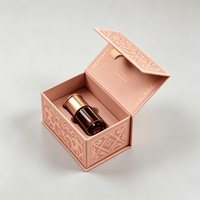 Boîte d'emballage de luxe personnalisée pour flacon de parfum ou d'huile essentielle 10 ml, boîte d'emballage vide économique avec insert