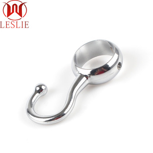 Crochet décoratif Leslie 25 mm en alliage de zinc chromé pour armoire et manteau - Product Image 4