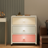 Armoire de rangement à tiroirs multi-couches en PP léger, armoire de rangement à tiroirs pour chambre à coucher et bureau